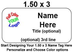 1.5x3 Sample Name Badge